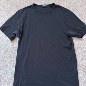 Theory Precise Tee Luxe Pima Cotton Black Crewneck T-Shirt Size XS